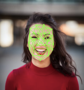 representation of facial recognition